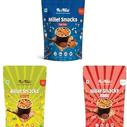 Me & Millets Snacks Assorted Packs, Ragi Chip Masala Flavour 80g, Millets Chip Spicy Pudina 80g & Quinoa Chip Peri Peri 80g (Pack of 3)-picture-12