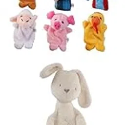 THE STYLE SUTRA Old Macdonald Farm Animals Finger Puppets 10pcs+Kids Baby Plush Toys Bunny-picture-12