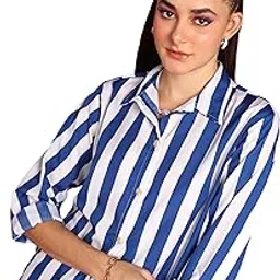 popwings Printed Full-Sleeves Regular-Fit Polyester Printed Shirt for Women Stylish Western Casual Wear-picture-59