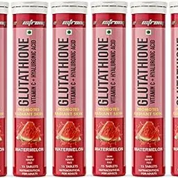 Watermelon Glutathione Effervescent | Fruity Glow Booster & Daily Antioxidant Wellness | Quick-Fizz Tablets | Pack of 6-image-98