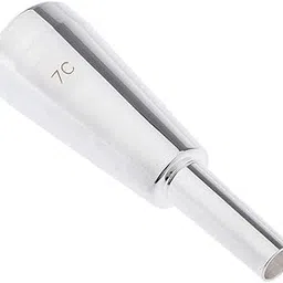 Club Bollywood®Heavy Trumpet Mouthpiece 7C Fits Most Standard Trumpets Silver| Br | Parts & Accessories |1 Piece Trumpet Mouthpiece 7C image 1