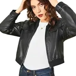 new-18 Crop Jacket,Classic Leather Jacket,Ladies' Slim Fit Leather Jacket,Women's Genuine Leather Jacket,Crop Leather Jacket, Short Leather Jacket, Crop Leather Jacket For Women,Jacket13.-picture-27