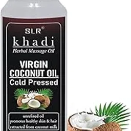 SLR Khadi Extra Virgin Cold Pressed Coconut Oil | Ideal For All Type Skin & Hair Growth | Unbleached & Unrefined | Sulphate & Paraben Free - 110 Ml-picture-49