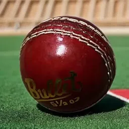 generic Leather Ball Red, Leather,Colour Red, White Seam for Cricket-picture-14