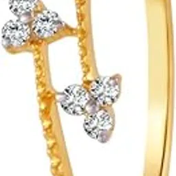 p.c. chandra jewellers 18K (750) Diamond Collection Yellow Gold and Diamond Ring for Women-picture-35