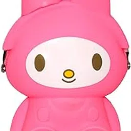 komto Cartoon Animal Silicone Kids Coin Purse Mini Wallet Female Purse Soft Fastener Bag Case (Pink)-picture-43