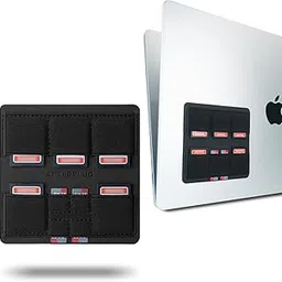 Ultra Thin Afterplug SD Card Holder with Reusable Sticker for Laptops, 9 Card Slots Holds up to 5 SD Cards and 4 MicroSD Cards, Denim Black-picture-15