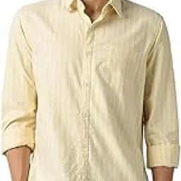 van heusen Men Cotton Modern Fit Casual Oxford Stripes Shirts| Effortless Ironing | Superior Fit-picture-53