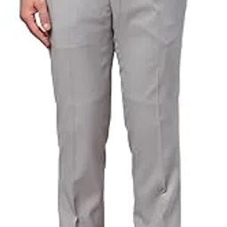 raymond Men's Slim Fit Structure Pattern Polyester Blend Pleated Formal Trouser-picture-27