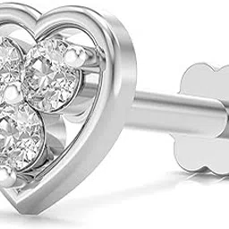 u are 925 Sterling Silver 18K Gold Plated Loving Trio Nose Pin for Women and Girls | With Certificate of Authenticity and 925 Stamp-picture-26