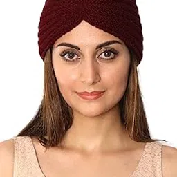 fabseasons Acrylic Woolen Skull Cap for Women, fits Like a Turban-picture-34