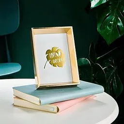 Penny Wise® | Trending Thick Gold Box Photo Frame | Wall & Table | Durable & Tarnish Resistant | Eco Friendly Metal | Classy Looking Desk Accessory | Home & Office Decor | Single Piece (5x7)-picture-32