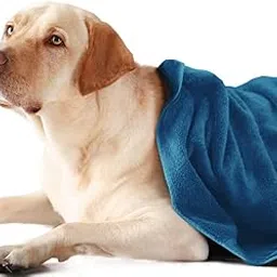 Sassoon Large Pet Towels | Ultra Soft & Microfiber | Quick Drying | Machine Washable | Colour - Peacock (Pack of 1) image 1
