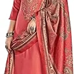 shempire Thread Emborided Pashmina Salwar suit for Women with Shawl for Winter wear (RUMEH1006_Dress material for Women_Peach Color_Unstitched)-picture-33
