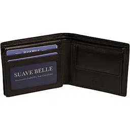 suave belle Premium Leather Wallet for Men Bi fold, Black, LTHR24001-picture-58
