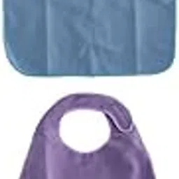 2 Pieces Waterproof Adult Terry Cloth Mealtime Bib Disability Apron Washable-picture-52