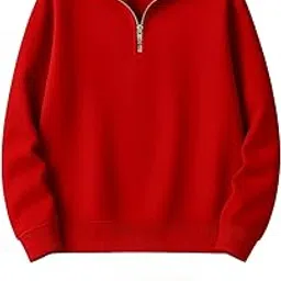 Mack Jonney Men’s Fleece Half-Zip High Neck Sweatshirt | Warm & Stylish Winter Wear -M4563-picture-28