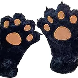loom tree Women Winter Gloves Cute Party Costume Accessories Paw Gloves Black-picture-37