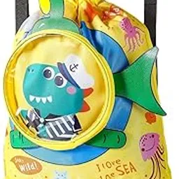 radiance Swimming Bag for Kids | Waterproof Drawstring Backpack with Cartoon Design | Lightweight Pool, Beach & Travel Bag for Boys & Girls | Cute Swim Kit Bag-picture-12