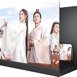 3NH® Portable Phone Amplifier 3D HD Mobile Phone Screen Magnifier for Movies, Videos, and Gaming,Cell Phone Projector Supports All Smartphones Accessories Gifts (Color : Black+Speaker, Size : 42inch)-picture-37