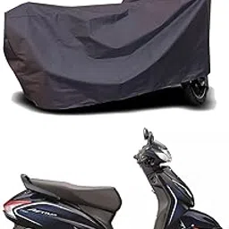 romeiz All Weather Protection Scooty Cover for Honda Activa 125 H-Smart Bike Cover with Water-Resistant and Dust Proof Premium 190T Fabric_Entire Grey-picture-15