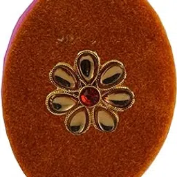 vidhya kangan Handmade Fancy Stone stud Work Saree pin Brooch for Women Jewellery Latest Stylish Crystal Unisex Floral Shape Brooch for Women/Girls (sku-bro2836)-picture-12