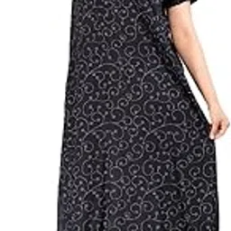 Nighty for Women Cotton, Printed Night Dress for Women- Free Size Nighty Dress for Women-picture-15