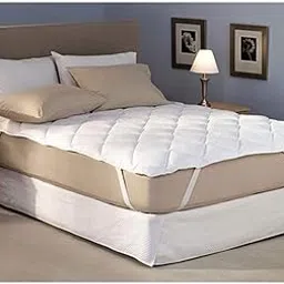 Kuber Industries Microfibre 1 Pieces Waterproof Double Bed Mattress Protector, White, 6ft x 6.5ft - King (72x78inch)-CTKTC030073-picture-16