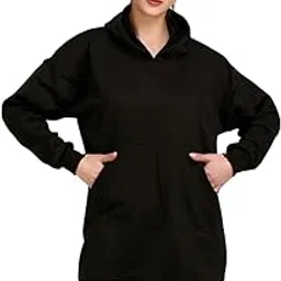 raxedo Long Hoodies for Women Knee Length, Korean Sweater Dress, Jumper Dress for Winter, Warm Woolen Tops Stylish-picture-27