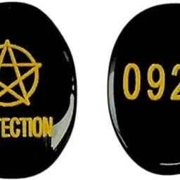 Black Tourmaline Protection Zibu Coin with Numbers – Dastageer Gems®-picture-34