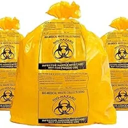 Amazon Bio Hazard/Bio-Medical Waste Bag,19x21 Inch,Yellow Color(Pack Of 50 Pcs)-picture-49