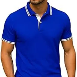 dagcros Men’s Polo T-Shirt with White Tipping – Stylish Slim Fit-picture-38