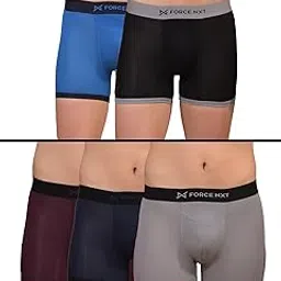 force nxt Men's Tencel Micro Modal Elastene Stretch Solid Trunk | Elastine Stretch Men Trunk Innerwear | Best Underwear for Men | Durable Men's Pack of 5| Actual Color May Vary Multicolour-picture-34