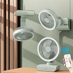 BEYOND BREEZE Table Fan High Speed for Home - Fan for Home, Table Fan Small, Desktop Fan, 3 Speeds Usb TableFan for Home Office Bedroom Kitchen-F1-Green-picture-37