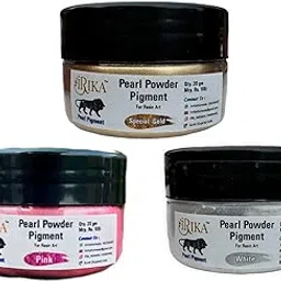 Premium Pearl Mica Powder Set - Pack of 3 (Special Gold, Pink, White) - 20g Each-image-2