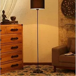 tu casa Black Cotton Shade with Black Metal-Iron Base Floor Lamp | Elegant Standing Lamp for Living Room, Bedroom, Office, Home Décor | (Height : 56 Inch/No Blub Included)-image-50