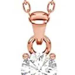 clara 925 Sterling Silver Rosa Pendant Earring Chain Jewellery Set | Rose Gold Plated, Swiss Zirconia | Gift for Women & Girls-picture-42