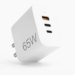65W Type C PD Fast Charging Adapter for Laptop/MacBook/Chromebook/Tablet/Samsung/Google/Nothing/Motorola/Oneplus/Realme & Other Android Smart Phones|Supports All Protocols|Multi-Port Charger-White-image-9