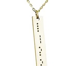 roides arts RoiDes ArtsCustom Morse Code Necklace For Girls And Women Bithday Gift Valentine Necklace-picture-50