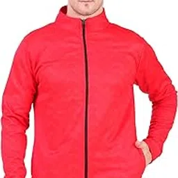 sys smart your shopping TechFeel Fleece Attractive Full Sleeves Winter Jackets for Men (Red)-picture-34