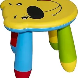 Fiable Cleantech Bear Face Kids Sitting Stool – Yellow Plastic Stool for Toddlers & Kids | Lightweight & Sturdy Children’s Furniture for Home, Playroom, Nursery & School-picture-28