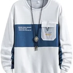 Men's Classic Sweatshirt Sweater Hoodie Regular Fit Round Neck Full Sleeve Casual Solid Color-picture-29