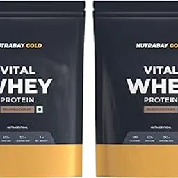 Nutrabay Gold Vital Whey Protein (2kg, Belgian Chocolate) for Beginners with Vitamins & Minerals 20.4g Protein | Gym Supplement Protein Powder for Men & Women - 2 Kg (1kg * 2 Pack)-picture-27