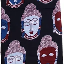 100% Pure Cotton Jaipuri Handblock Buddha Print Fabric – Multipurpose Material for Suit, Salwar, Lehenga, Choli, Blouse – 44 Inch Width – 2/4/6 Meter Length Options (4 Meter)-picture-41