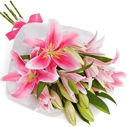 EG2i 10 Pink Oriental Lilies Bouquet-picture-20