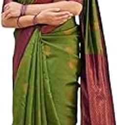 sgf11 Women's Kanjivaram Soft Silk Saree With Blouse Piece-picture-30