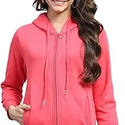 monte carlo Womens Solid Hooded Neck Full Sleeve Sweatshirt (22408555) image 1