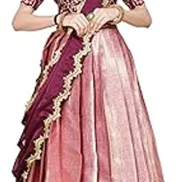 fabcartz South India Half and Half Saree for Women-picture-27