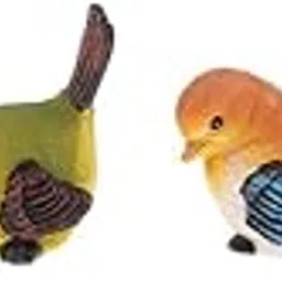 2x4pcs Artificial Resin Bird Feather Realistic Home Garden DécorOrnament|Home & Garden|Yard, Garden & Outdoor Living|Garden Décor|Statues & Lawn Ornaments-image-42
