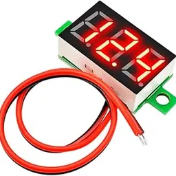 EZPHYSIKX DC Voltmeter Indicator/TESTER - DC 3.5-30V, LED Display Panel Digital Voltage meter for Electrical, Computers, Electronics, Home, Industrial Equipment's (RED, PACK OF 1)-picture-56